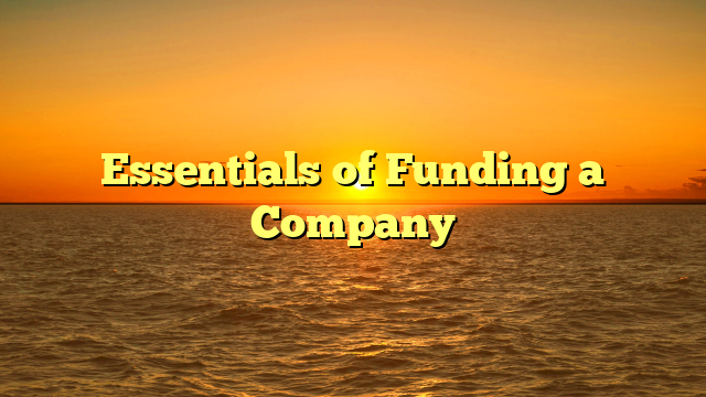 Essentials of Funding a Company